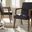 Baxton Studio Andrea Mid-Century Modern Dark Grey Upholstered Wooden Armchair (Set Of 2)