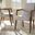 Baxton Studio Andrea Mid-Century Modern Greyish Beige Upholstered Wooden Armchair (Set Of 2)