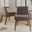 Baxton Studio Nexus Mid-Century Modern Walnut Wood Finishing And Gravel Fabric Upholstered Dining Side Chair (Set Of 2)