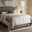 Baxton Studio Lexi Modern And Contemporary Light Grey Fabric Upholstered Queen Size Bed