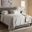 Baxton Studio Cassandra Modern And Contemporary Light Grey Fabric Upholstered Queen Size Bed