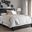 Baxton Studio Brookfield Modern And Contemporary Charcoal Grey Fabric Full Size Bed