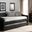 Baxton Studio Barnstorm Modern And Contemporary Black Faux Leather Upholstered Daybed With Guest Trundle Bed