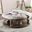 Mika Cushioned Coffee Table (Antique Oak)