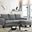 Glory Furniture Jessica Sofa Chaise, Gray