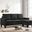 Glory Furniture Jessica Sofa Chaise, Black