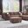 Malone Sectional (Chocolate)