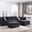 Malone Sectional In Black