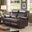 G760 Double Reclining Loveseat (Dark Brown)