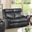 G761 Double Reclining Loveseat (Black)