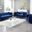 Delray Living Room Set In Navy Blue