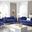 Paige Living Room Set (Blue)