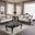 Acapulco Living Room Set In Black and Off White