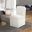 Accent Dining Chair with Casters In Ivory