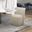 Accent Dining Chair with Casters In Wicker