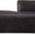 Acme Birdie Modular Chaise In Antique Slate Top Grain Leather