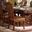 Acme Dresden Pedestal Dining Side Chairs in Brown Cherry Oak (Set of 2)