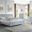 Acme Gaines Eastern King Bed In Gray High Gloss Finish