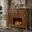 Acme Picardy Fireplace In Honey Oak Finish