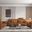 Tussio Loveseat With 5 Pillows In Saddle