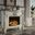 Acme Versailles Fireplace In Bone White Finish