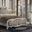Acme Versailles Ii California King Bed In Vintage Gray And Bone White Finish