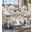 Acme Versailles Round Dining Table With Single Pedestal In White