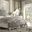 Acme Versailles Upholstered Bedroom Set in Vintage Gray PU and Bone White