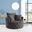 Acme Zunyas Accent Chair With Swivel In Gray Velvet