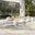 Aeris 9-Piece Outdoor Patio Aluminum Dining Set In White