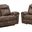 Agata Living Room Set In Brown