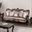 Albacete Sofa In Dark Cherry and Brown