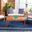 Alda 4 Piece Outdoor Set with Accent Pillows In Natural and Beige
