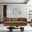 Alder Living Room Set In Beige Velvet