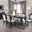 Alena Dining Table In Black and Silver