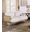 Alesund Loveseat In Beige and Light Oak