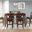 Alexa Cherry 7 Piece Counter Height Dining Room Set