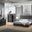 Alice Bedroom Set In Glosy Grey