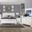 Allura White Upholstered Panel Bedroom Set