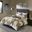 Alpine Cotton Printed 3 Piece King Comforter Mini Set In Yellow