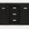 Altamonte 54 Inch Server with Sliding Doors In Dark Charcoal
