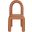 Amari Vegan Leather Dining Chair Set of 2 In Cognac
