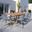 Amazonia CoastalCharm 9-Piece Rectangular Patio Dining Set In Grey