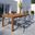 Amazonia OasisHaven 7-Piece Rectangular Patio Dining Set In Grey
