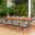 Amazonia ParadiseUrban 11-Piece Rectangular Patio Dining Set In Grey