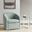 Amber Swivel Chair In Light Blue
