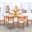 American Modern Wood Dining Set In Cinnamon