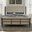 Americana Farmhouse California King Sleigh Bed In Dusty Taupe and Black