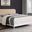 Amherst Radio Weave Rattan Metal Eastern King Bed In White