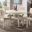 Amy 5 Piece Round Dining Room Set In Bisque
